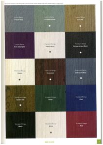 Composite doors colour chart